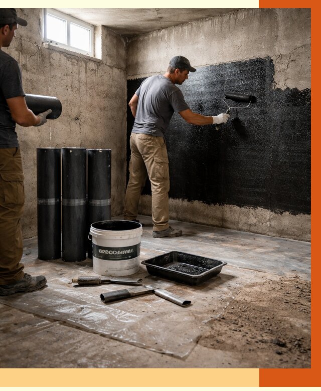 Гидроизоляция подвала в Кирове от 3558 руб. под ключ | Профессионально — ТепломастерКро