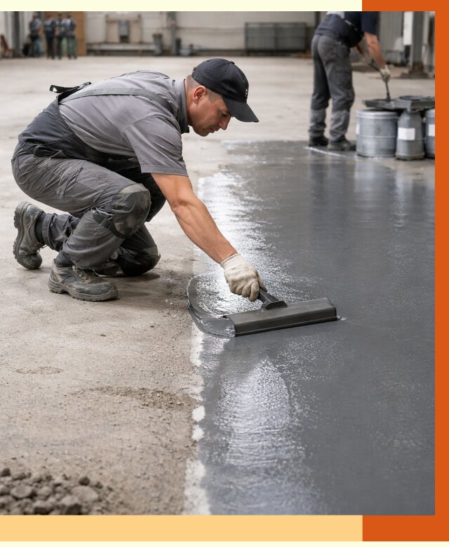 Гидроизоляция промышленного пола в Кирове от 1220 руб./м2 — ТепломастерКро специалисты под ключ