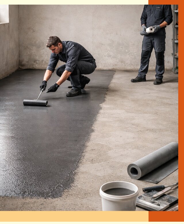 Гидроизоляция гаражного пола в Кирове от 3558 руб./м² — ТепломастерКро профессионально