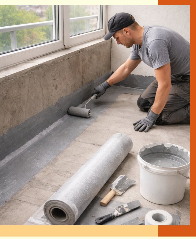 Профессиональная гидроизоляция балкона в Кирове от 4269 руб. | ТепломастерКро