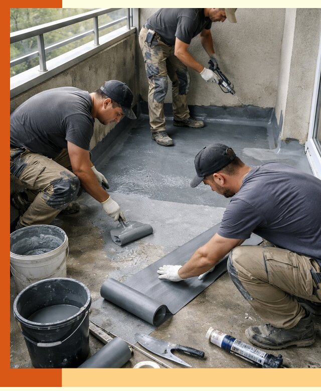 Гидроизоляция балкона в Кирове: надежная защита от протечек