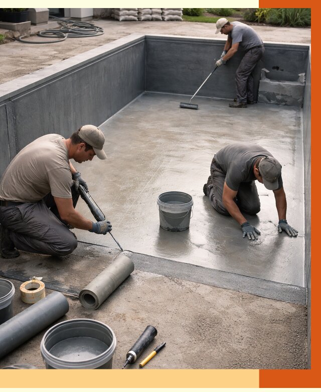 Профессиональная гидроизоляция бассейна в Кирове от 6607 руб. за м2 | ТепломастерКро