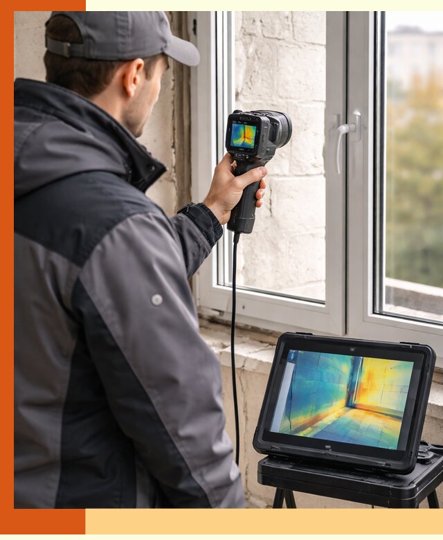 Тепловизионное обследование дома в Кирове для выявления утечек тепла