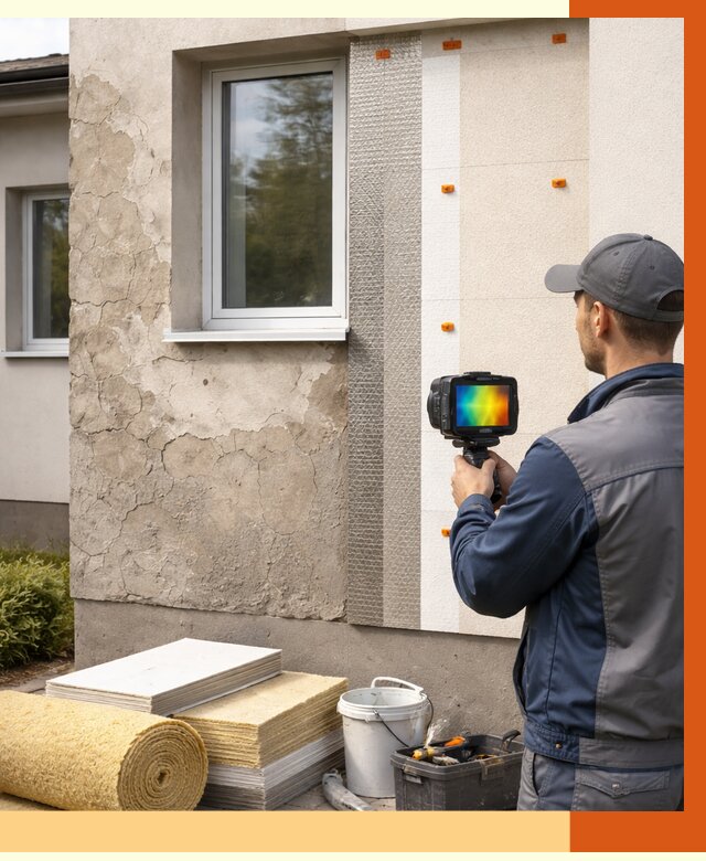 Тепловизионное обследование фасада в Кирове от 4574 руб. под ключ | ТепломастерКро