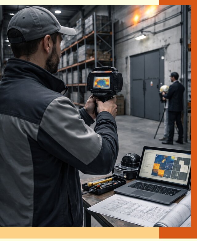 Тепловизионное обследование склада в Кирове от 6607 руб. | ТепломастерКро