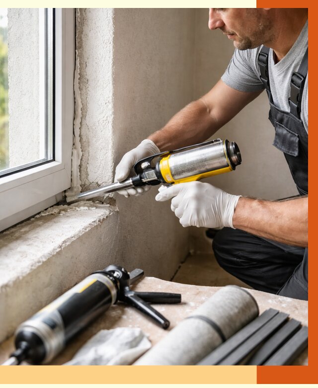 Герметизация стыков и примыканий в Кирове от 1220 руб. под ключ | ТепломастерКро