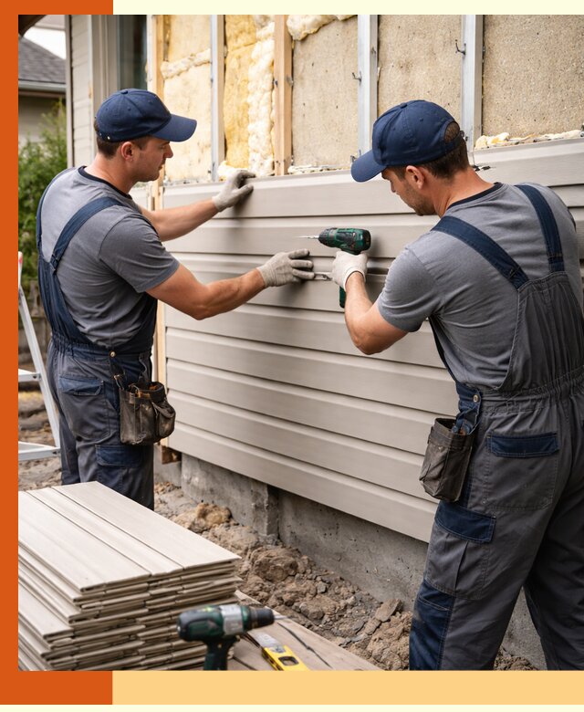 Монтаж сайдинга после утепления в Кирове качественно и надежно